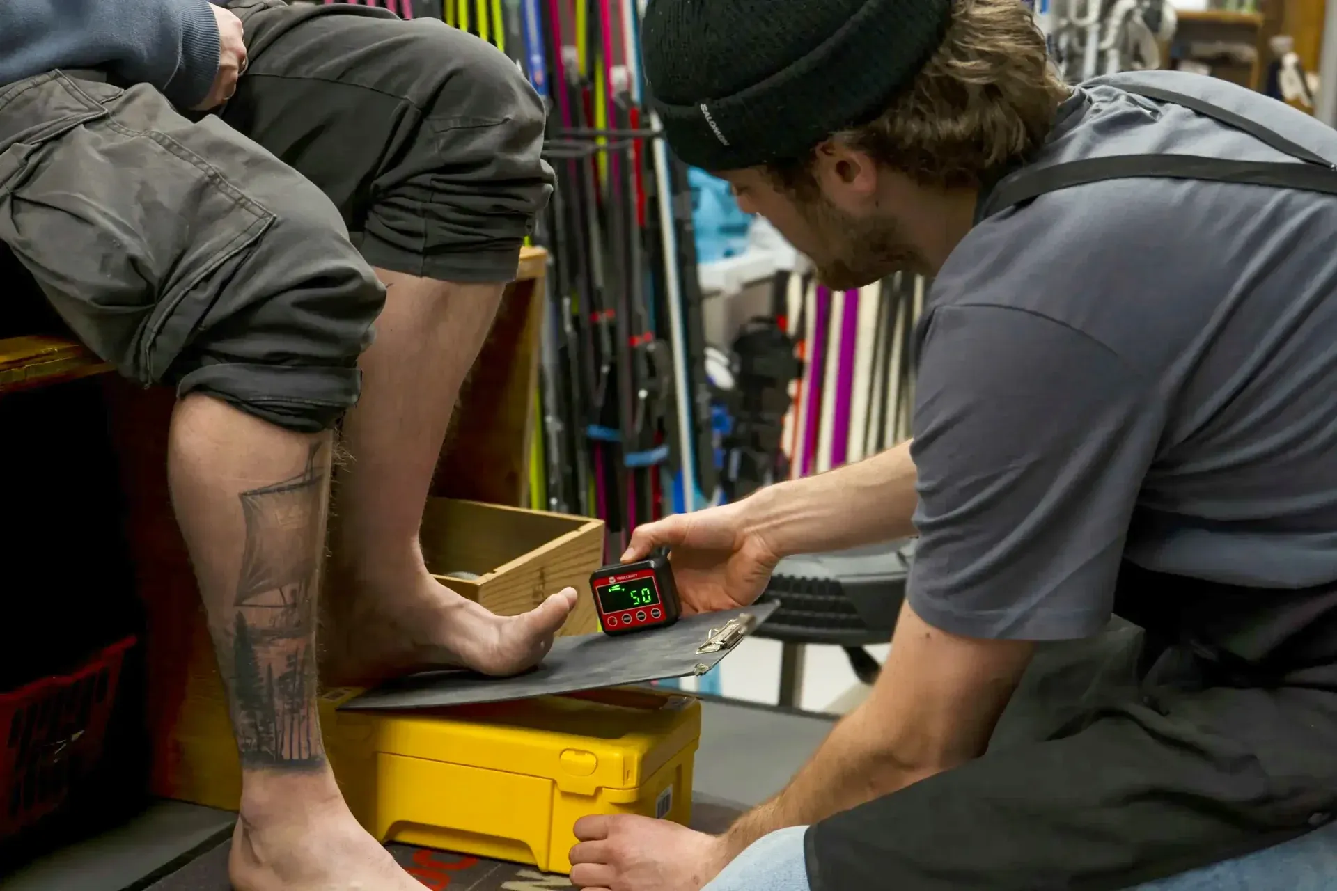 Bootfitting consultation and foot analysis