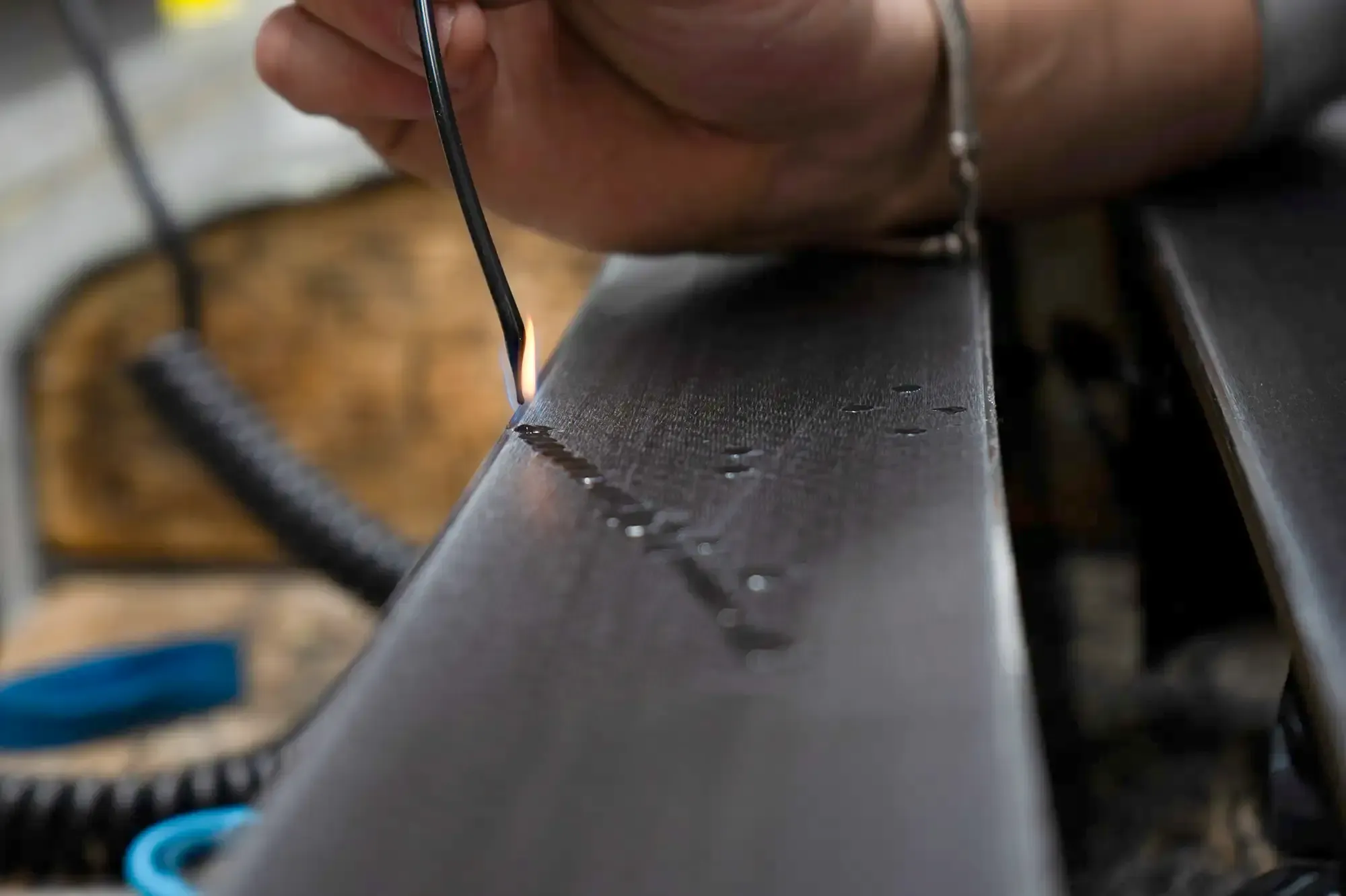 Ski base repair process